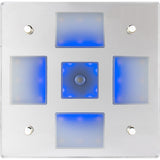 SeaDog Square LED Mirror Light wOnOff Dimmer  White  Blue
