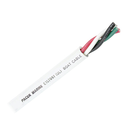 Pacer Round 4 Conductor Cable  100  144 AWG  Black Green Red  White