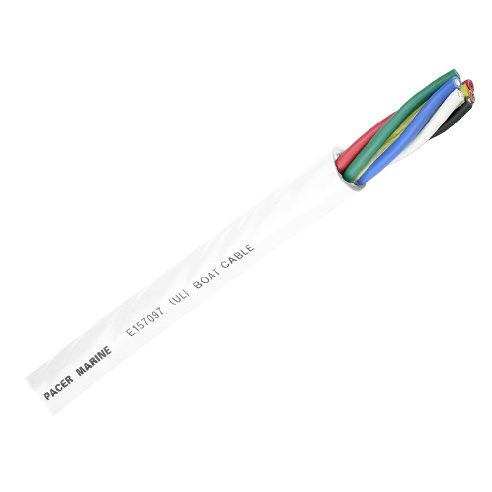 Pacer Round 6 Conductor Cable  250  166 AWG  Black Brown Red Green Blue  White