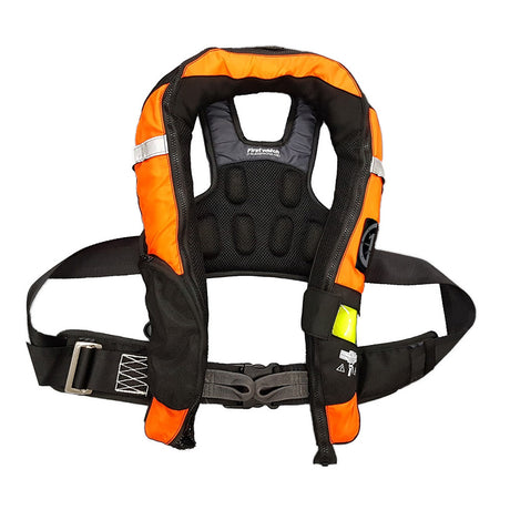 First Watch FW40PRO Ergo Auto Inflatable PFD wHarness  HiVis Orange  Black