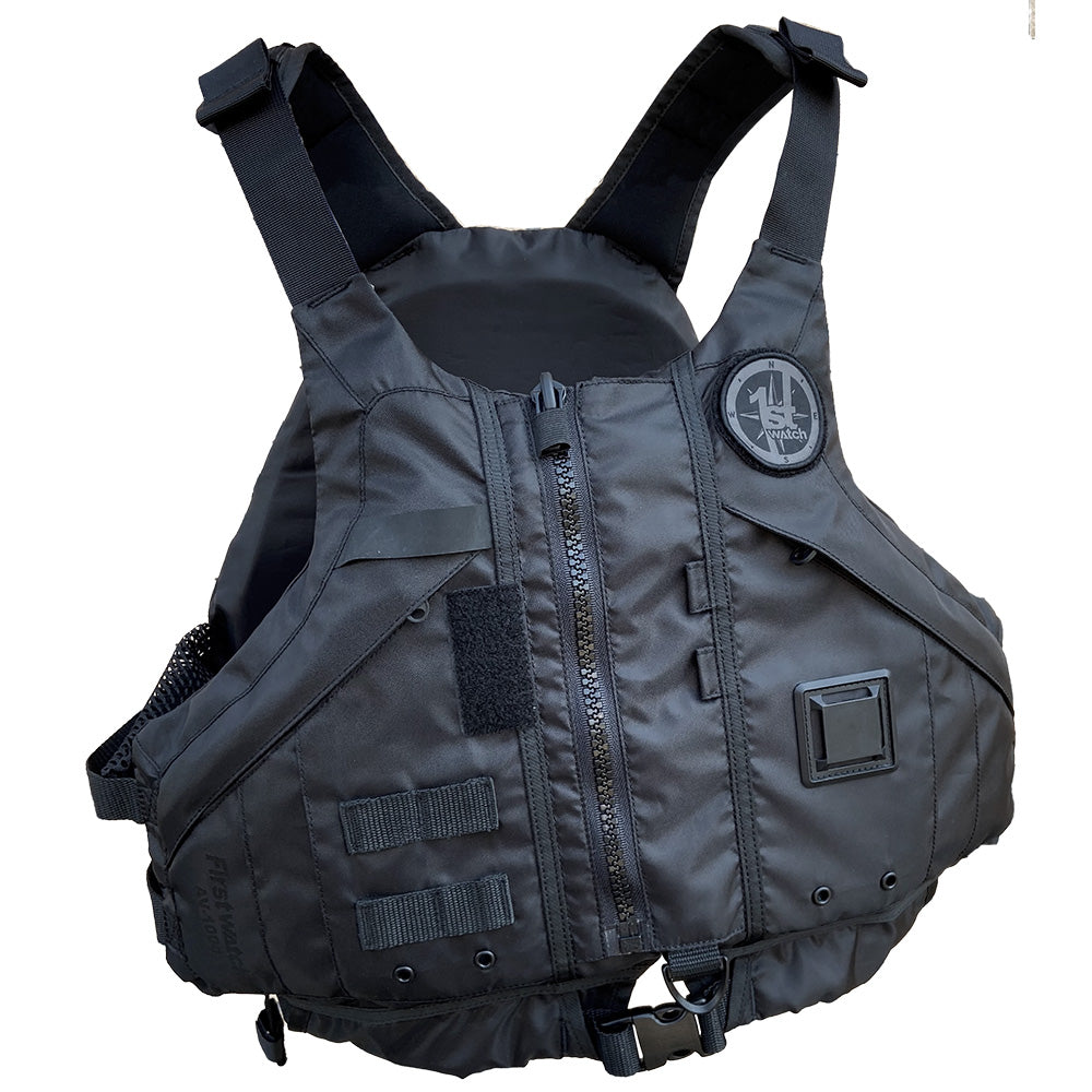 First Watch AV1000 Kayak Style Duty PFD  Black  XSS
