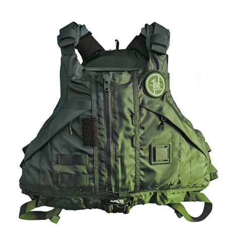First Watch AV1000 Kayak Style Duty PFD  Green  XLXXL