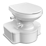 Dometic White M65 Marine Gravity Toilet  Standard Seat Size wFoot Pedal