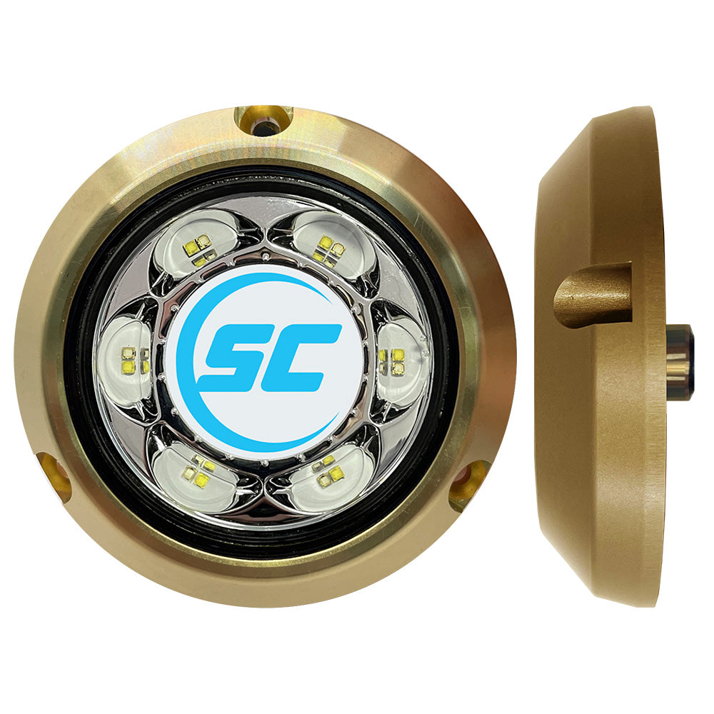 ShadowCaster SC3 Series BlueWhite Bronze Surface Mount Underwater Light