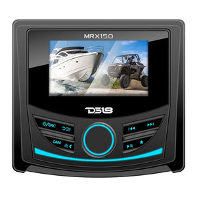 DS18 MRX150 2 Zone Marine  Powersports Head Unit w3 Color TFT Display  Bluetooth  4 x 40W