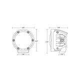 RIGID Industries 360 Series 4 Spot wAmber Pro Lens  Pair