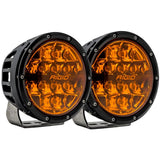 RIGID Industries 360 Series 6 Spot wAmber Pro Lens  Pair