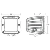 RIGID Industries DSeries Spot wAmber Pro Lens  Pair