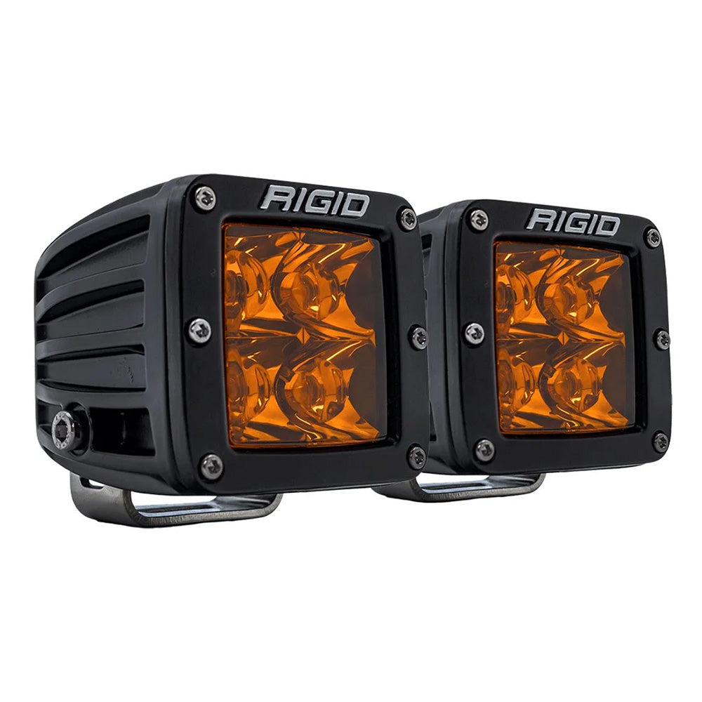 RIGID Industries DSeries Spot wAmber Pro Lens  Pair