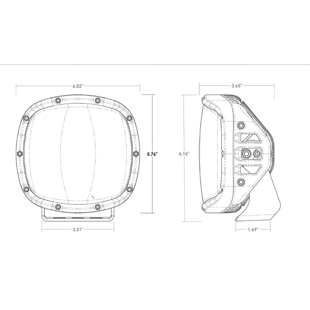 RIGID Industries Adapt XP wAmber Pro Lens  Pair