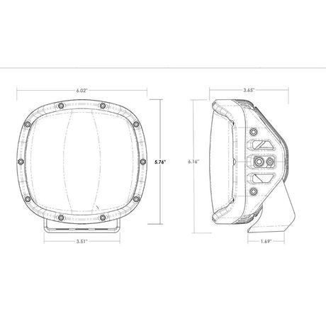RIGID Industries Adapt XP wAmber Pro Lens  Pair