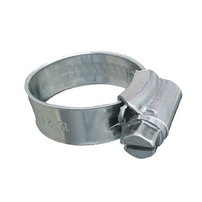 Trident Marine 316 SS NonPerforated Worm Gear Hose Clamp  38 Band  11322532 Clamping Range  10Pack  SAE Size 6