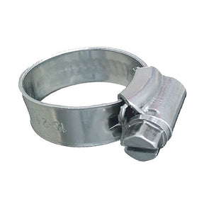 Trident Marine 316 SS NonPerforated Worm Gear Hose Clamp  38 Band  516  916 Clamping Range  10Pack  SAE Size 3