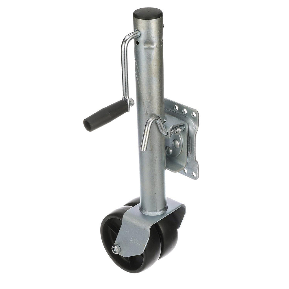 Attwood FoldUp Trailer Jack  1500 lb Capacity  Dual Wheel