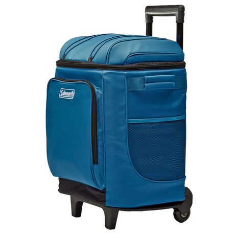 Coleman CHILLER 42Can SoftSided Portable Cooler wWheels  Deep Ocean