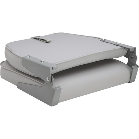 Attwood SwivlEze Low Back Padded Flip Seat  Grey