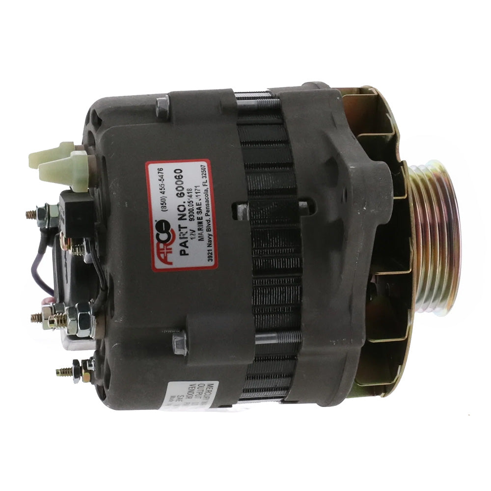 ARCO Marine Premium Replacement Alternator wMultiGroove Serpentine Pulley  12V  65A