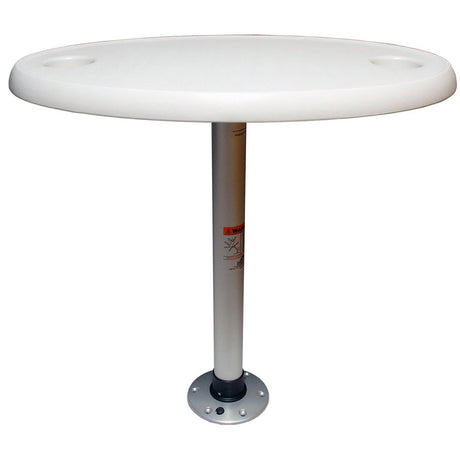 Springfield White Oval Table Package  18 x 30 Threadlock
