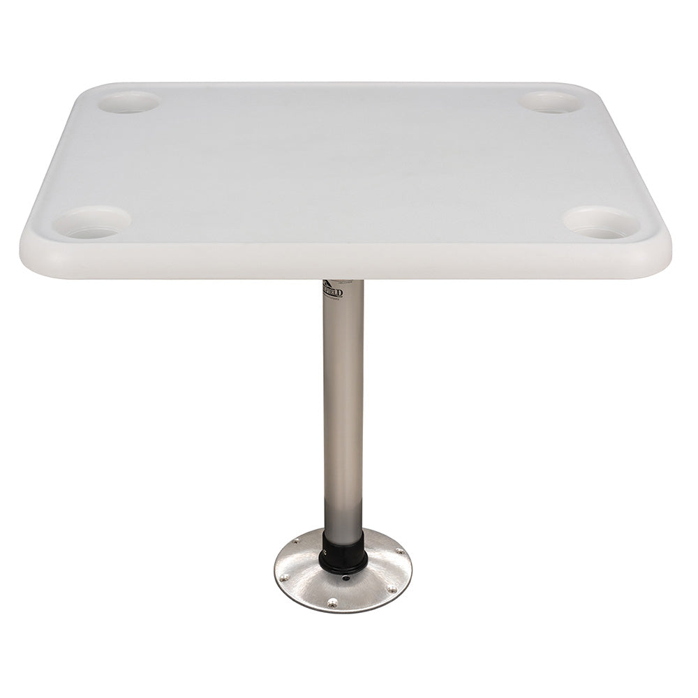 Springfield 16 x 28 Rectangle Table Package  White ThreadLock