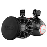 DS18 HYDRO 8 Marine Tower Speakers wRGB LED Lights  Pro Audio Loudspeakers  Carbon Fiber