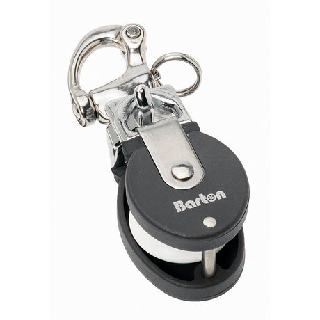 Barton Marine Size 2 Snatch Block wStainless Snap Shackle  35mm Sheave