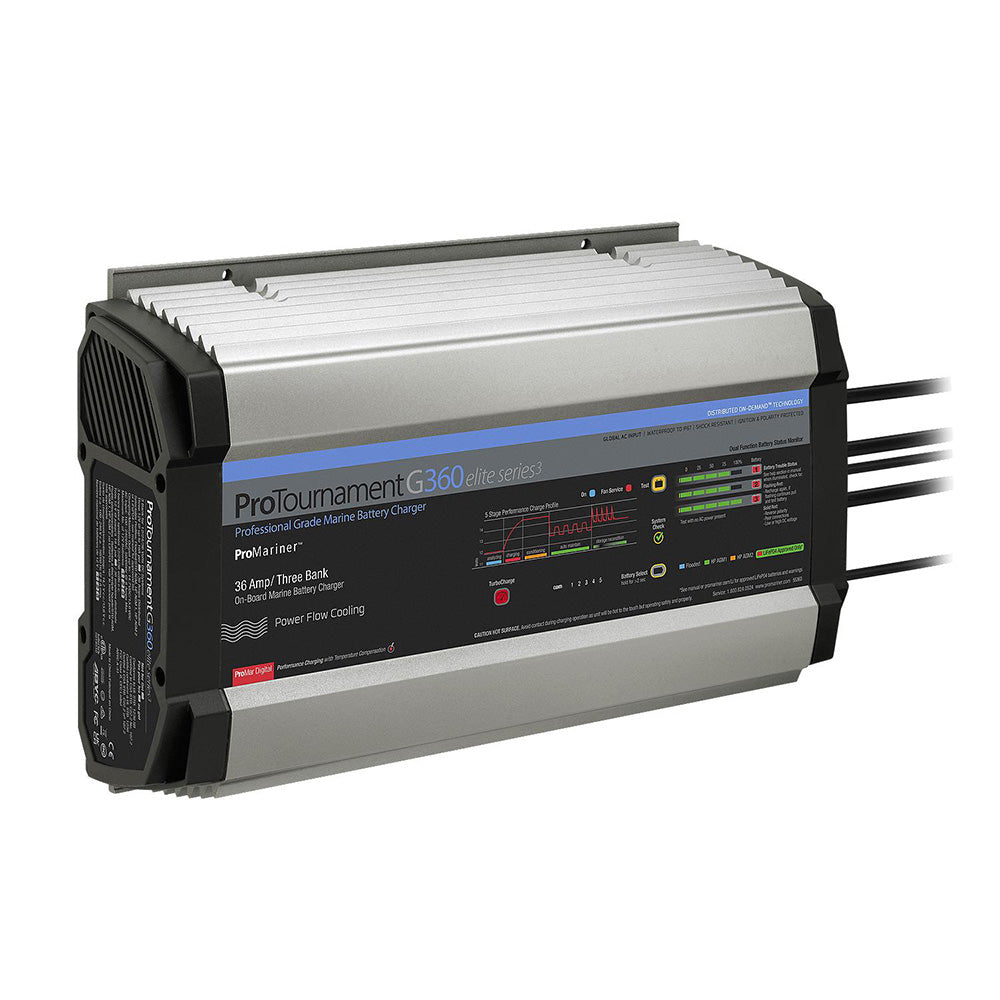 ProMariner ProTournamentelite 360 Battery Charger  3 Bank  GlobalCZone