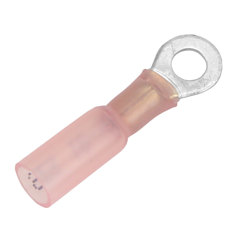 Pacer 2218 AWG Heat Shrink Ring Terminal  8 Stud Size  25 Pack