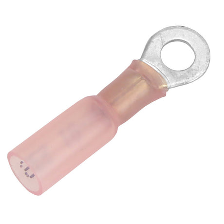Pacer 2218 AWG Heat Shrink Ring Terminal  10 Stud Size  25 Pack