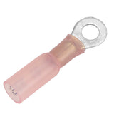 Pacer 2218 AWG Heat Shrink Ring Terminal  10 Stud Size  100 Pack