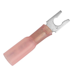 Pacer 2218 AWG Heat Shrink Spade Terminal  8 Stud Size  25 Pack