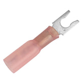 Pacer 2218 AWG Heat Shrink Spade Terminal  8 Stud Size  100 Pack