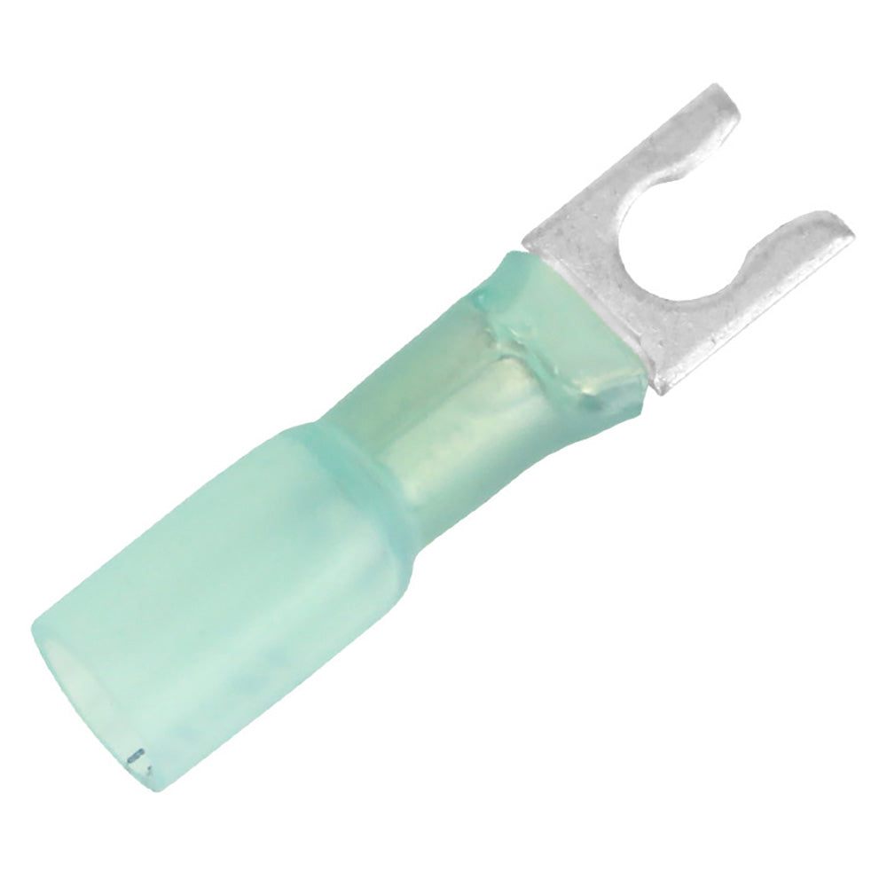 Pacer 1614 AWG Heat Shrink Spade Terminal  8 Stud Size  100 Pack