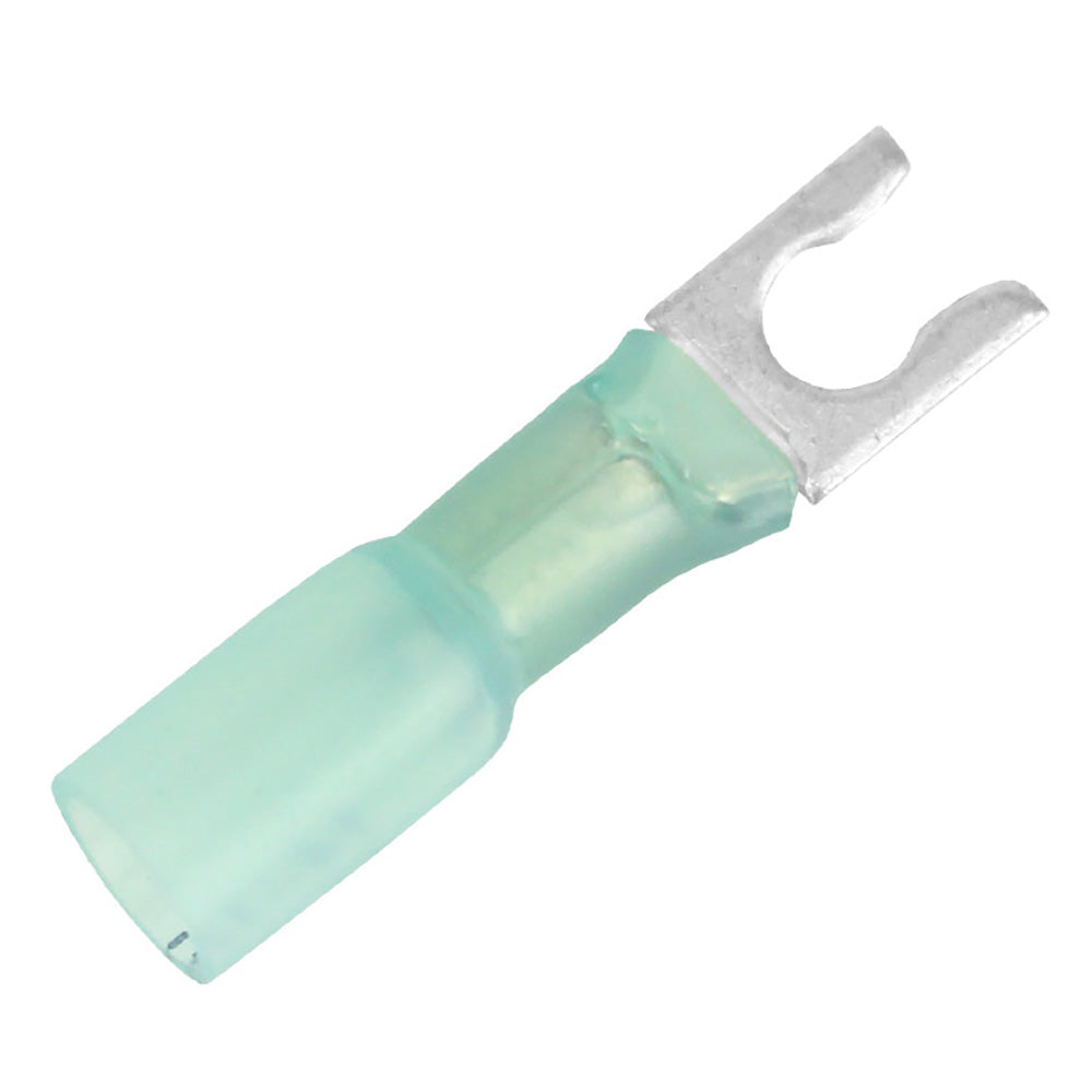 Pacer 1614 AWG Heat Shrink Spade Terminal  10 Stud Size  25 Pack