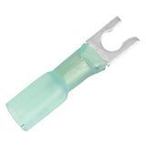 Pacer 1614 AWG Heat Shrink Spade Terminal  10 Stud Size  100 Pack