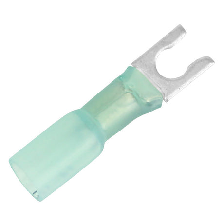 Pacer 1614 AWG Heat Shrink Spade Terminal  10 Stud Size  100 Pack