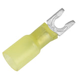 Pacer 1210 AWG Heat Shrink Spade Terminal  8 Stud Size  25 Pack