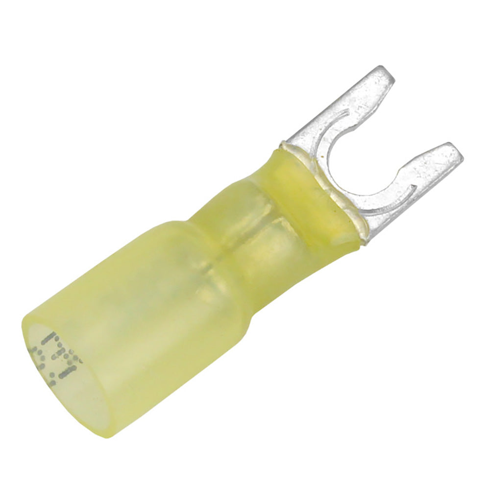 Pacer 1210 AWG Heat Shrink Spade Terminal  10 Stud Size  25 Pack