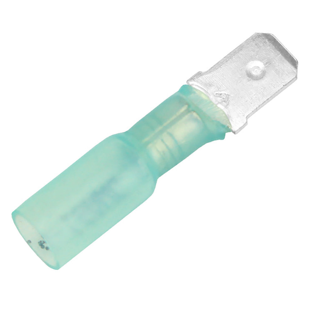 Pacer 1614 AWG Heat Shrink Male Disconnect  100 Pack