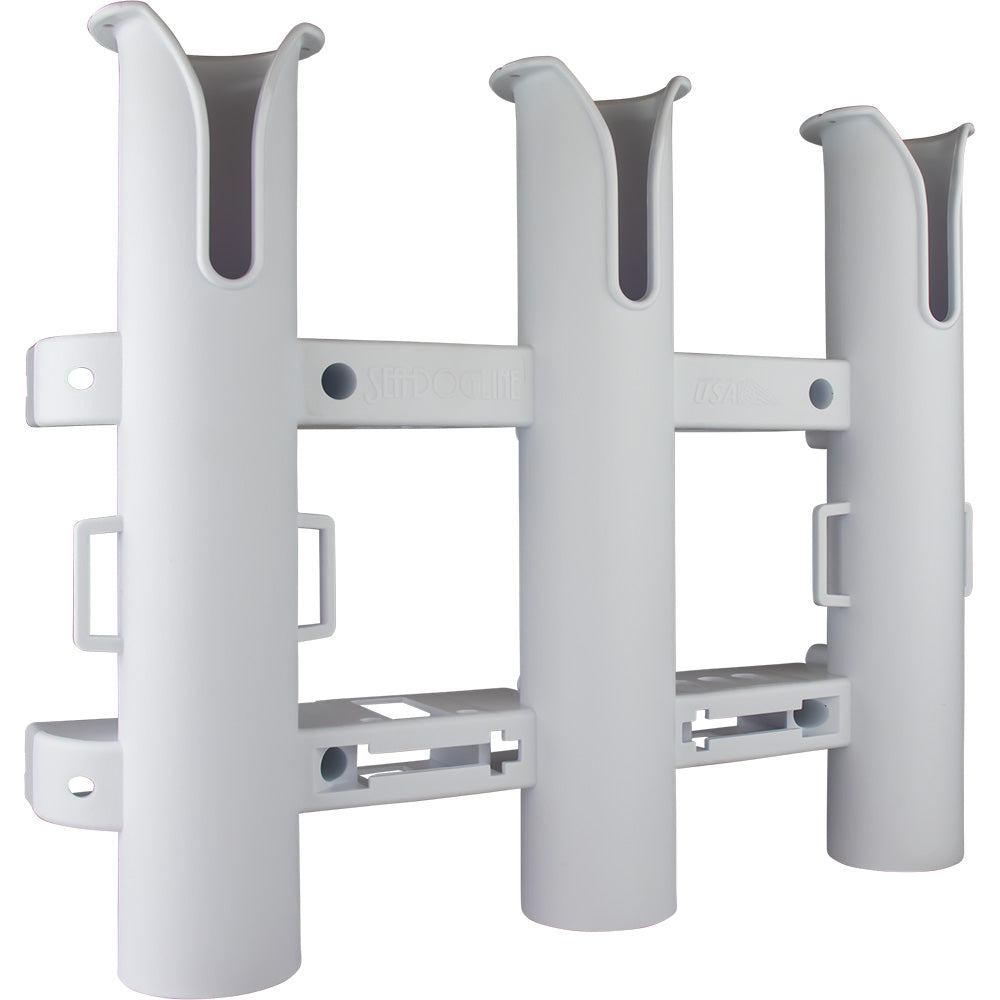 SeaDog Triple Threat Three Pole Rod Holder  White