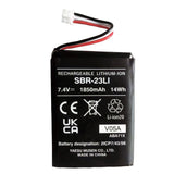 Standard Horizon SBR23LI LiIon Battery Pack fHX210  HX40