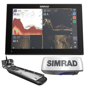 Simrad NSX 3012 Radar Bundle  HALO20 Radar Dome  Active Imaging 3in1 Transducer