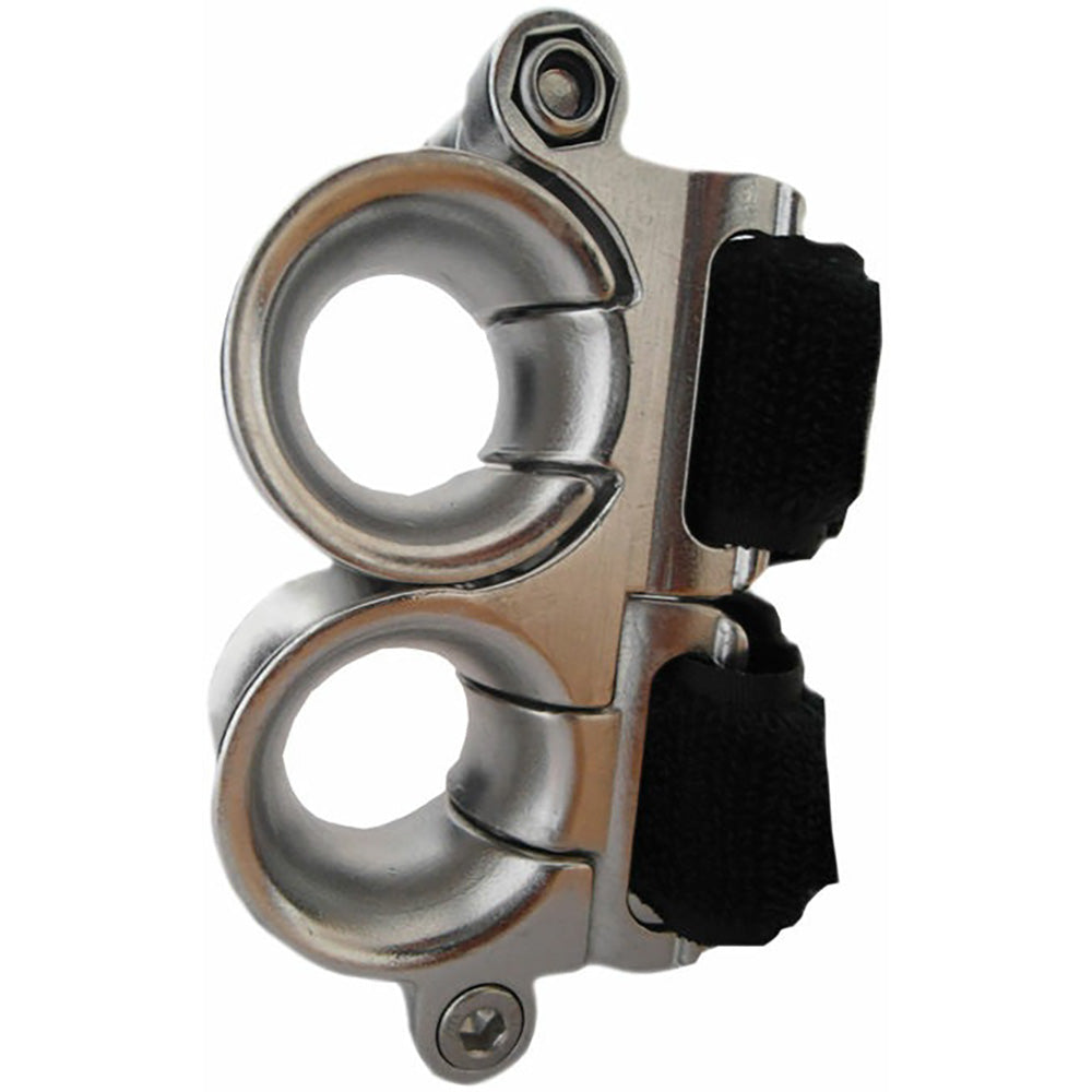 Wichard Double Fairlead  25mm Diameter Stanchion wWebbing  Velcro Stipe