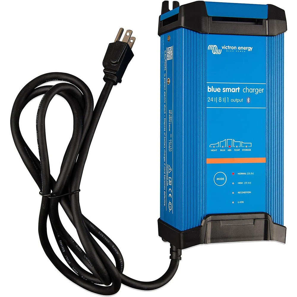 Victron Blue Smart IP22 24VDC 8A 1 Bank 120V Charger  Dry Mount
