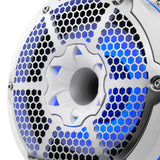 DS18 HYDRO 10 Neodymium Marine Towers wBuiltIn Passive Radiator 1 Driver  RGB LED Lights  900W  White