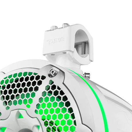 DS18 HYDRO 10 Neodymium Marine Towers wBuiltIn Passive Radiator 1 Driver  RGB LED Lights  900W  White