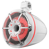 DS18 HYDRO 10 Neodymium Marine Towers wBuiltIn Passive Radiator 1 Driver  RGB LED Lights  900W  White