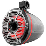 DS18 HYDRO 10 Neodymium Marine Towers wBuiltIn Passive Radiator 1 Driver  RGB LED Light  900W  Black