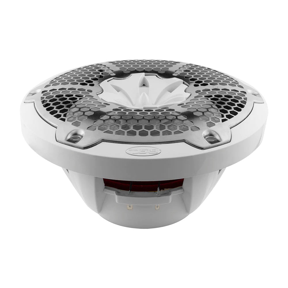 DS18 HYDRO 10 2Way Speakers wBullet Tweeter  Integrated RGB LED Lights  White