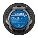 DS18 HYDRO 10 2Way Marine Speakers wBullet Tweeters  Integrated RGB LED Lights  Black