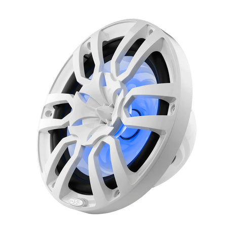 DS18 HYDRO 10 2Way Marine Speakers wBullet Tweeters  Integrated RGB LED Lights  White
